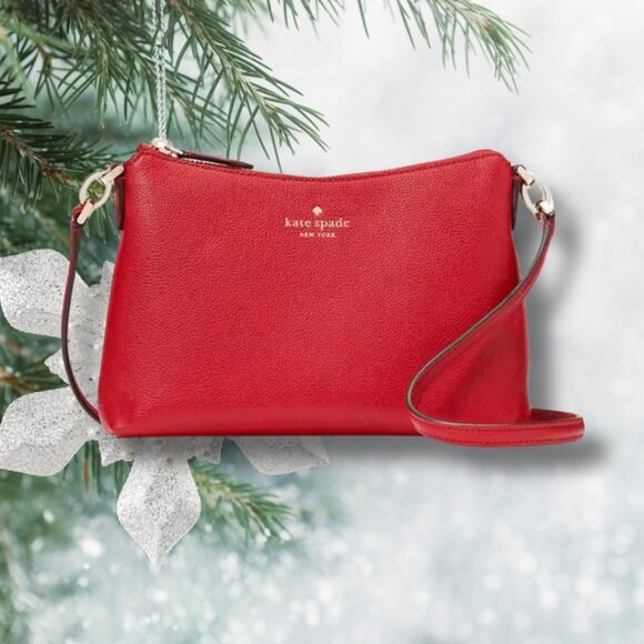 Kate Spade NWT Bailey Crossbody Bag, Candied Cherry (Red) - Textured Leather - Picture 1 of 12